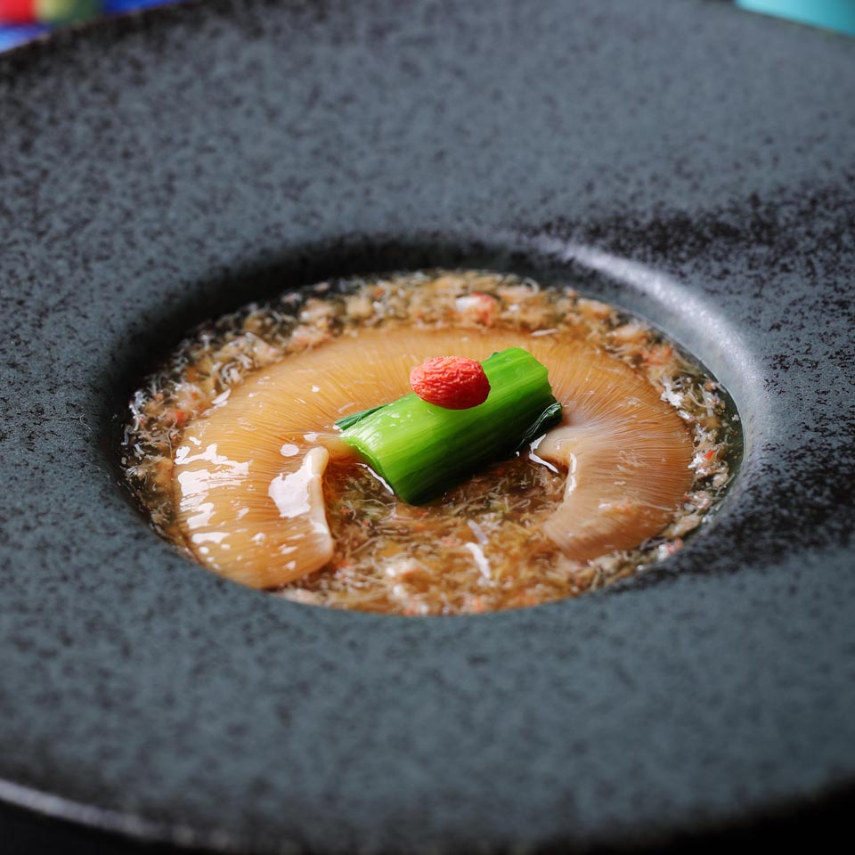 グレードアップ会席のセレクト料理 フカヒレの姿煮